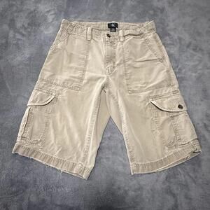 Calvin Klein Cargo Shorts Adult 32 Kahki Mid Rise Mens